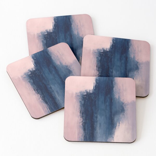 Item preview, Minimalist Pink and Navy Abstract Painting designed and sold by svarupa.