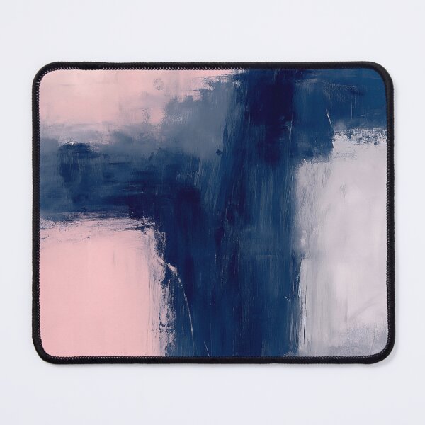 Item preview, Minimalist Pink and Navy Abstract Painting designed and sold by svarupa.