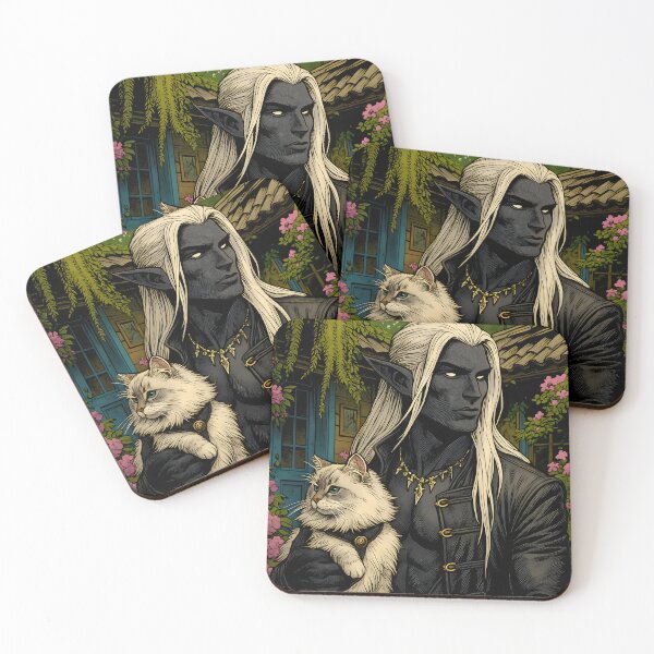 Item preview, Drow with Cat designed and sold by Dragon Space.