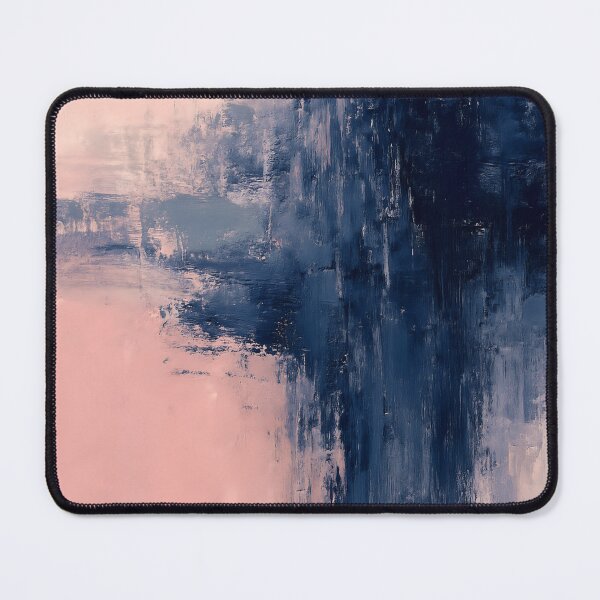 Item preview, Minimalist Pink and Navy Abstract Painting designed and sold by svarupa.