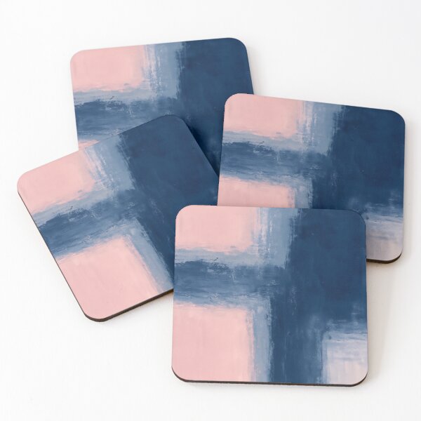 Item preview, Minimalist Pink and Navy Abstract Painting designed and sold by svarupa.