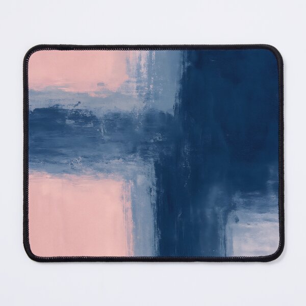 Item preview, Minimalist Pink and Navy Abstract Painting designed and sold by svarupa.