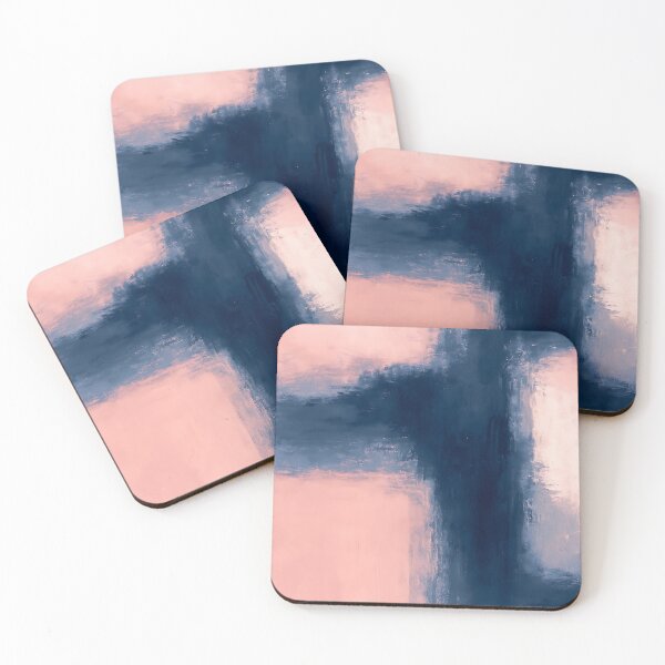 Item preview, Minimalist Pink and Navy Abstract Painting designed and sold by svarupa.