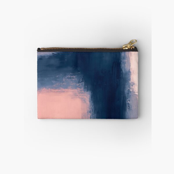 Item preview, Minimalist Pink and Navy Abstract Painting designed and sold by svarupa.