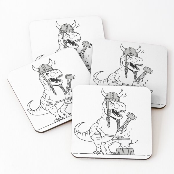 Item preview, Dinosaur Viking Blacksmith designed and sold by Amir Faysal.