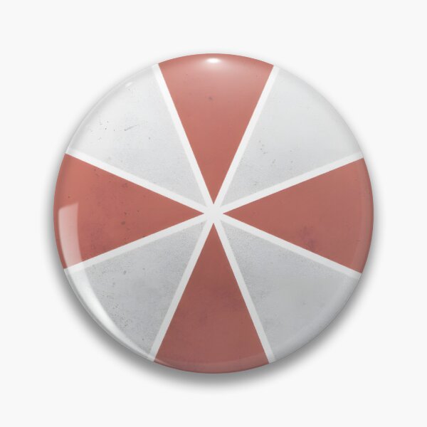 Item preview, Distressed Red & White Segmented Circle Logo - Grungy Sci-Fi Corporate Emblem designed and sold by BertranMedhur.