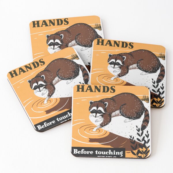 Item preview, Wash Your Hands Raccoon designed and sold by Aesthetic Archive.