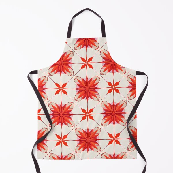 Item preview, Bold Red Geometric Star Pattern A-Line Dress designed and sold by FestivityFinds.
