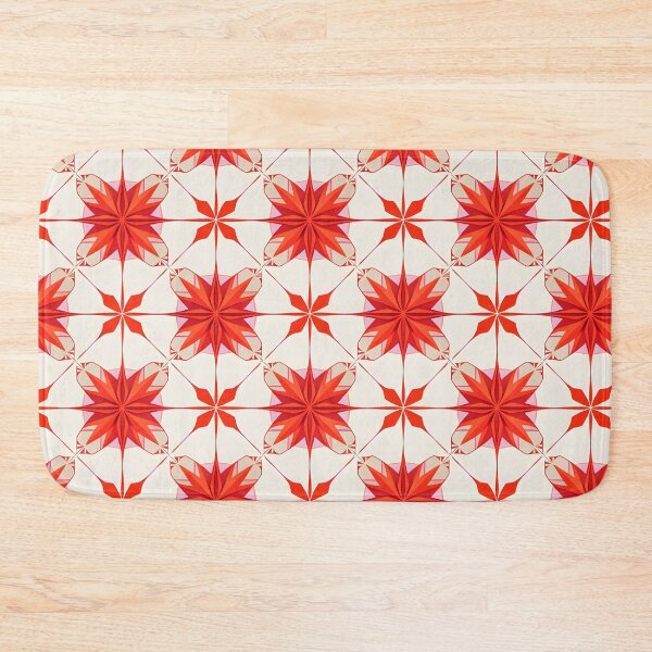 Item preview, Bold Red Geometric Star Pattern A-Line Dress designed and sold by FestivityFinds.