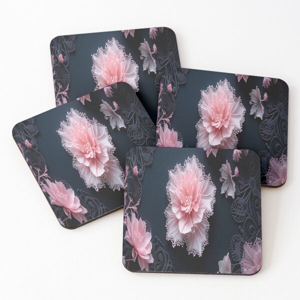 Item preview, Pink fabric roses designed and sold by saly55887.