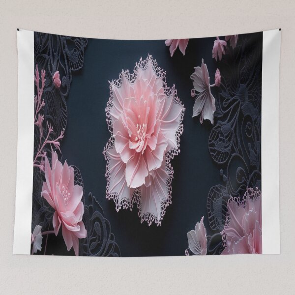 Item preview, Pink fabric roses designed and sold by saly55887.