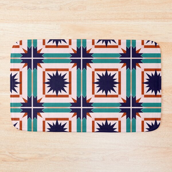 Item preview, Vibrant Geometric Star Pattern Throw Pillow with Bold Colors designed and sold by FestivityFinds.