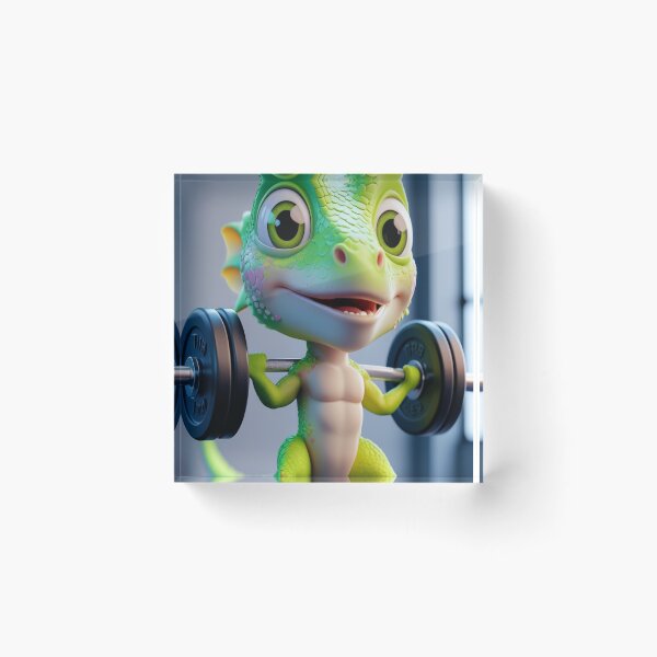 Artikelvorschau, Gym Lizard Meme – Funny Workout Reptile Cartoon entworfen und verkauft von KnzSHOPPING.
