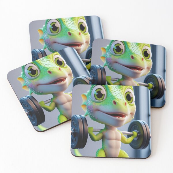 Item preview, Gym Lizard Meme – Funny Workout Reptile Cartoon designed and sold by KnzSHOPPING.