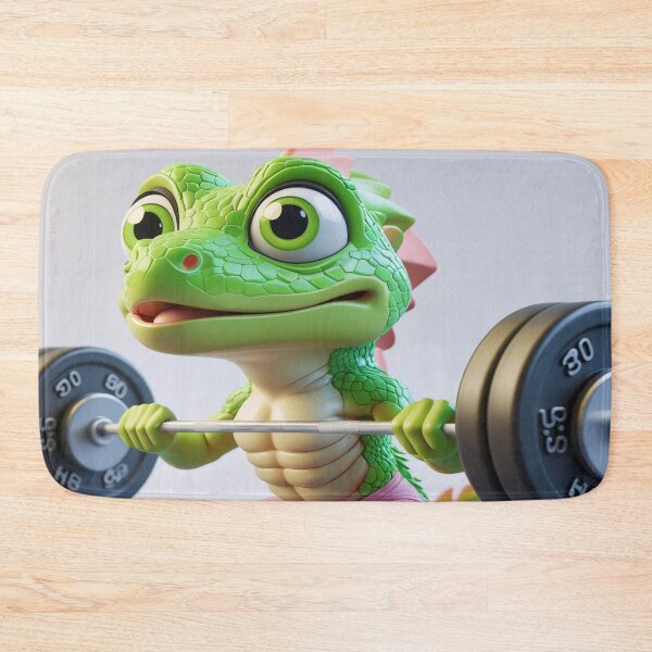 Item preview, Gym Lizard Meme – Funny Workout Reptile Cartoon designed and sold by KnzSHOPPING.