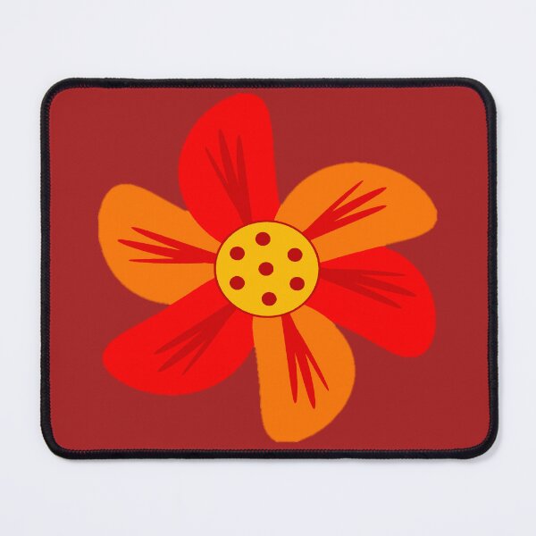 Item preview, Flor hippie naranja designed and sold by ViaARTfactory.