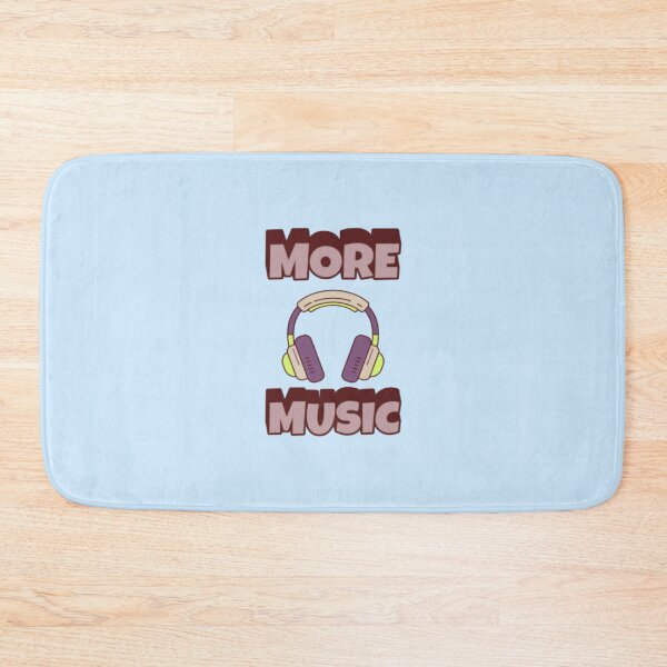 Item preview, More Music #10 Typography T-Shirt – Minimalist Music Quote Tee designed and sold by creativerooney.