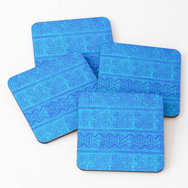 Item preview, Blue Tribal Pattern – Boho Geometric Ethnic Design designed and sold by PimTribe.