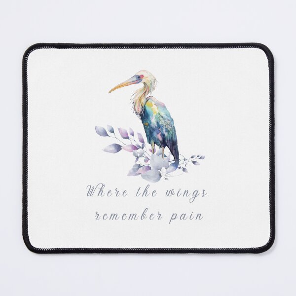 Item preview, Where the Wings Remember Pain - Emotional Watercolor Bird Art designed and sold by SillentDesign.