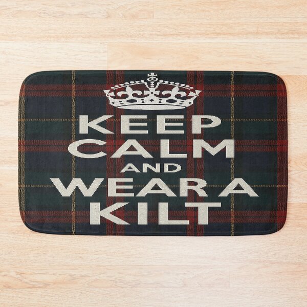 Aperçu de l'œuvre Restez calme et portez un kilt 2 créée et vendue par MacksMerch.