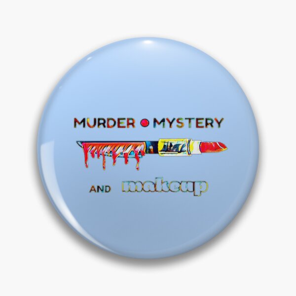 Item preview, Murder Mystery + Makeup Tee – True Crime & Beauty Hybrid Shirt designed and sold by creativerooney.