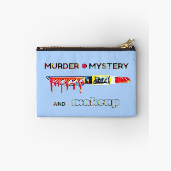 Item preview, Murder Mystery + Makeup Tee – True Crime & Beauty Hybrid Shirt designed and sold by creativerooney.