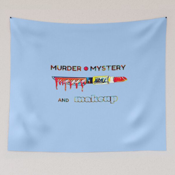 Item preview, Murder Mystery + Makeup Tee – True Crime & Beauty Hybrid Shirt designed and sold by creativerooney.