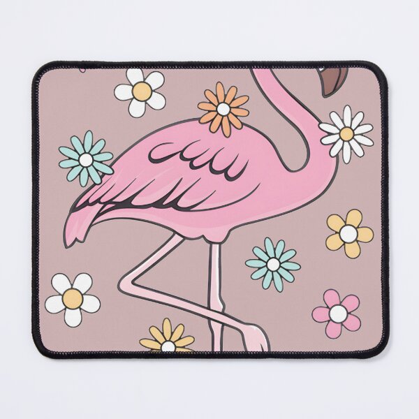 Item preview, Cute Pink Flamingo Groovy Flower Power Design designed and sold by upholdchris.