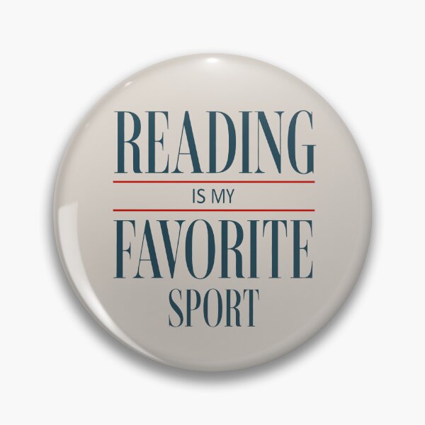 Item preview, Reading is my favorite sport — book nerd designed and sold by Darkifun.