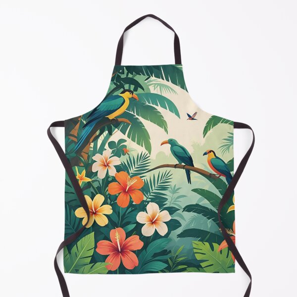 Item preview, Flowers Tropical Hibiscus Hawaiian Summer Jungle Exotic Birds designed and sold by SynizesisShop.