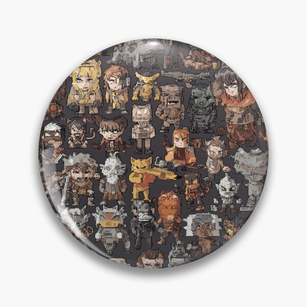 Item preview, Pixel Art Sprite Collection - Retro Chibi Characters in Golden Tones designed and sold by NobleDigitalArt.