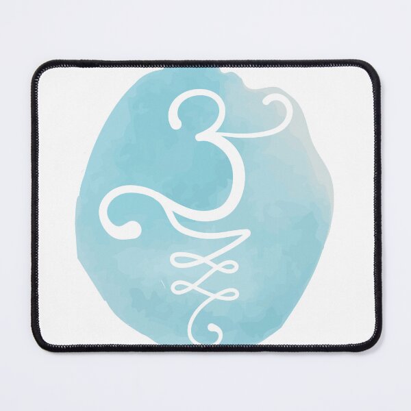 Item preview, Spiritual Symbol on Serene Blue Watercolor Background designed and sold by Bojana Studio.