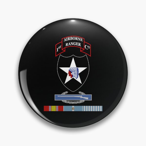 Item preview, 1st Ranger Infantry Co - 2nd ID SSI w CIB KOREA SVC X 300 designed and sold by Military Insignia Products.
