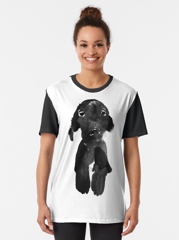 "black dog" Tshirt by pechane Redbubble