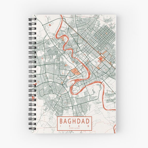 Item preview, Baghdad City Map of Iraq - Bohemian designed and sold by deMAP.
