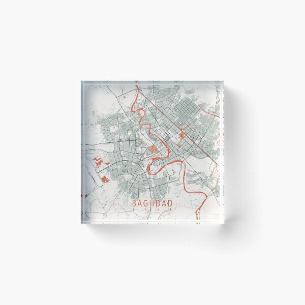 Item preview, Baghdad City Map of Iraq - Bohemian designed and sold by deMAP.
