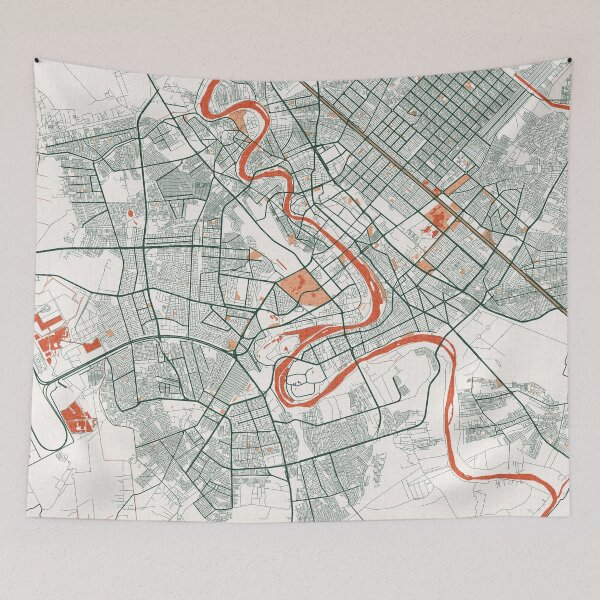 Item preview, Baghdad City Map of Iraq - Bohemian designed and sold by deMAP.