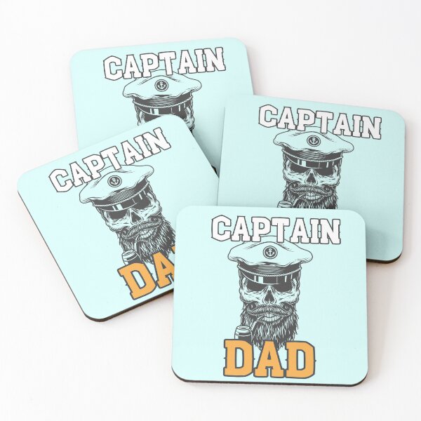 Item preview, Captain Dad Nautical Skull Design designed and sold by windwander.