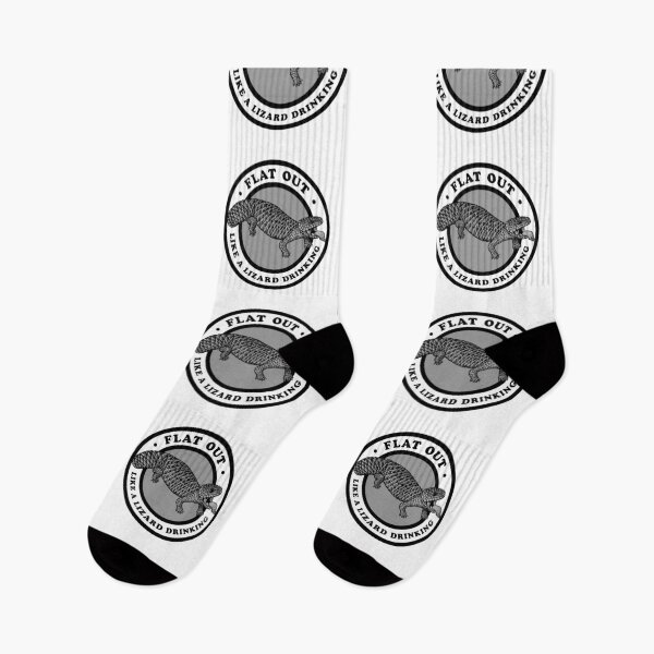 Item preview, Flat out like a lizard drinking - black and grey designed and sold by cam-graphics.