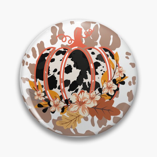 Item preview, Cow Print Pumpkin Wildflowers  designed and sold by Forevermore.