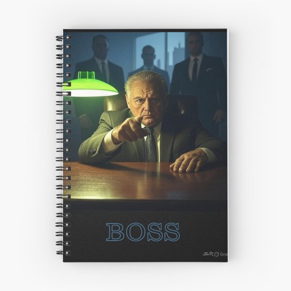 Item preview, Boss w text designed and sold by SteamyArt.
