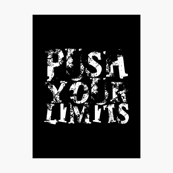 Item preview, Push Your Limits Gym Beast Mode | Fitness Motivation designed and sold by typoinspired.