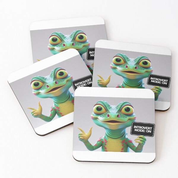 Item preview, Lizard Meme – Introvert Mode: ON | Funny Reptile Humor Design designed and sold by KnzSHOPPING.