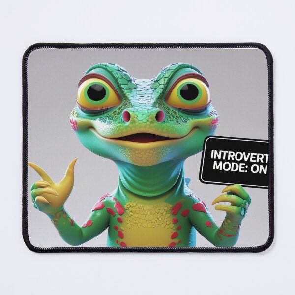 Item preview, Lizard Meme – Introvert Mode: ON | Funny Reptile Humor Design designed and sold by KnzSHOPPING.