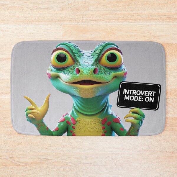 Item preview, Lizard Meme – Introvert Mode: ON | Funny Reptile Humor Design designed and sold by KnzSHOPPING.