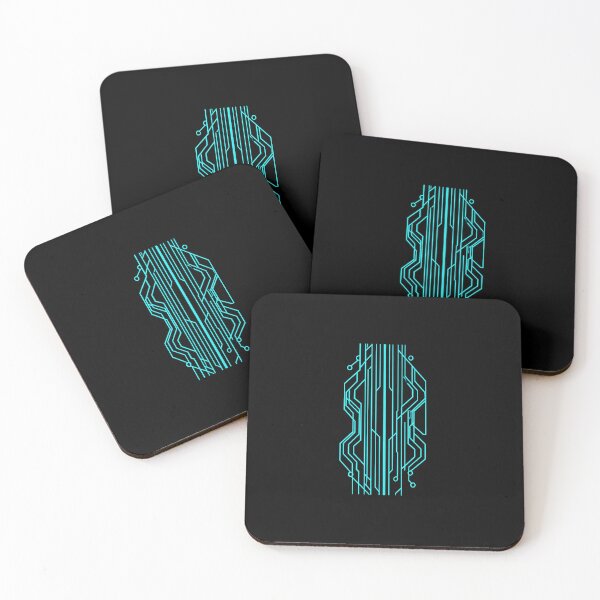 Item preview, Futuristic Neon Circuit Board | Sci-Fi Symmetrical Tech Design designed and sold by Purti123.