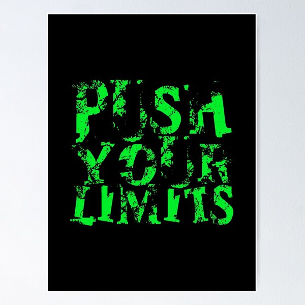 Item preview, Push Your Limits Gym Beast Mode | Fitness Motivation designed and sold by typoinspired.