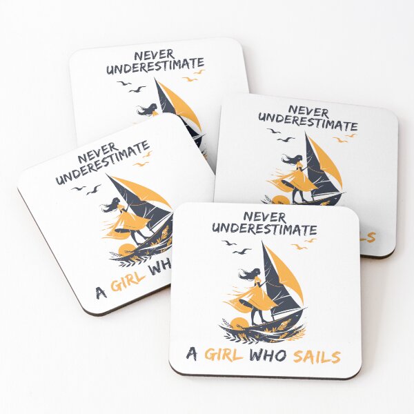Item preview, Never Underestimate a Girl Who Sails designed and sold by windwander.