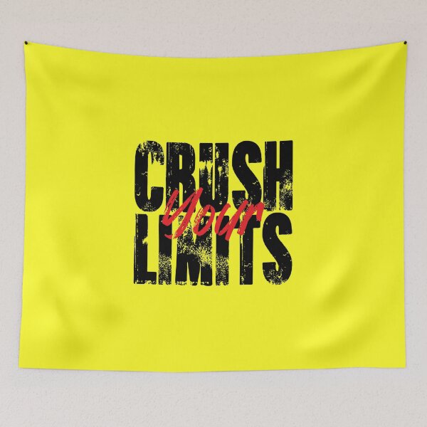 Item preview, Gym Motivational Quote | Crush Your limits designed and sold by typoinspired.