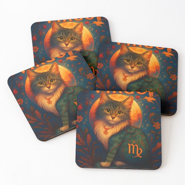 Item preview, Virgo Zodiac Cat – Astrology Horoscope Design designed and sold by Luis Betancourt illustrations.